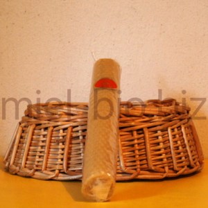 Bougie à la cire d'abeilles 75g Longueur 20 cm